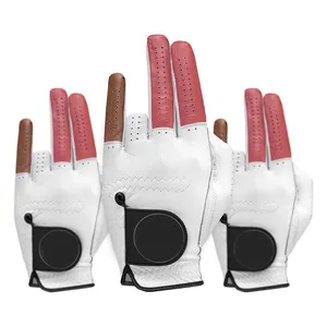 PRIMUS高尔夫OEM全天候运动高尔夫手套Cabretta皮革左手和透气彩色配件高尔夫手套