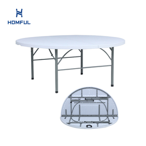 Homful Nhà Máy 5ft 10 Chỗ Ngồi Nhựa Bền Granite Trắng Vòng Gấp Bảng Cho Các Sự Kiện Đảng - Product Image 1