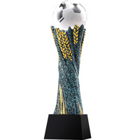 Trophée en résine cristalline créatif personnalisé pour les compétitions de basketball, de football, de volley-ball, les jeux scolaires, les prix et la commémoration