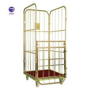 Goede Kwaliteit Opslag Transport Metalen Commerciële Gaas Hotel Wasserij Trolley - Product Image 4