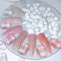 Gel de construction disco gel d'extension à paillettes sans gel de modélisation réfléchissant la chaleur UV LED soak off private label OEM nail supplies
