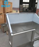 OSCAT équipement vétérinaire EURPET acier inoxydable professionnel chien toilettage baignoire grand luxe intérieur Pet baignoires Pet toilettage baignoire