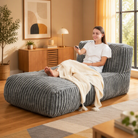 Canapé modulaire de relaxation en tissu compressé sous vide pour salon et projets hôteliers