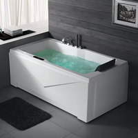 Petite baignoire spa Aquaspring pour intérieur, baignoire de massage, bain à remous, baignoire en acrylique blanc, bain à remous pour hôtel, bain à remous pour 1 personne