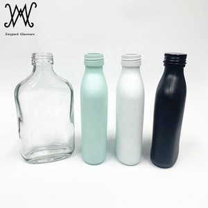 Botella de licor de vidrio con tapa negra mate, <span class=keywords><strong>200ml</strong></span> - Product Image 6