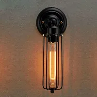 Applique Murale LED Rétro Loft Vintage Style Edison en Fer Forgé pour Salle à Manger