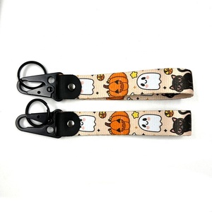 Porte-clés promotionnel en sangle à motif graffiti dessin animé bec d'aigle, cordon court, clip pour badge, pendentif USB, portable B-3238 - Product Image 1