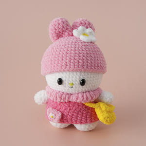 سلسلة مفاتيح مخصصة 10 من Kawaii على شكل دب ، كروشيه كرتوني ، حقيبة ديكور منزلي رائعة ، حلقة مفاتيح معلقة - Product Image 3