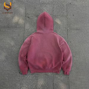 New Arrival OEM&ODM Custom Men's Acid Wash Gradient Color Hoodie Sweatshirts Custom logo Casual Style Heavyweight Hoodie for Men - Product Image 2