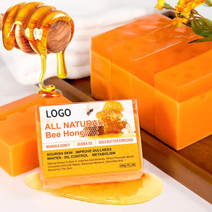 Jabón Facial Natural de Miel de Manuka, Barra Hidratante Iluminadora de Limpieza Suave <span class=keywords><strong>para</strong></span> Todo Tipo de Piel, Jabón de Miel de Abeja - Product Image 1