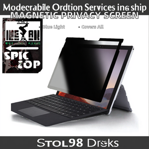 Protector de Pantalla Magnético Extraíble 2.5D <span class=keywords><strong>PET</strong></span> para Laptop 2024, Filtro de Privacidad Anti-Luz Azul para Microsoft Surface Pro 8/9/X - Product Image 2
