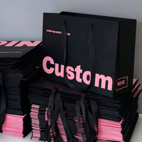 Sacs en papier personnalisés de luxe avec logo imprimé pour la vente en gros, la vente au détail, les boutiques, les vêtements, les chaussures, l'emballage, les cadeaux