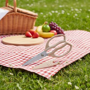 Ciseaux à viande et volaille en acier inoxydable avec poignée en plastique, robustes, écologiques, avec étui de protection, en stock - Product Image 3