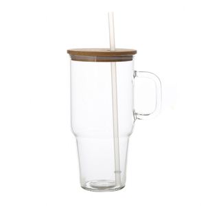 Vaso de Vidrio Alto de 32 oz para Auto con Asa Resistente para un Agarre Fácil con una Sola Mano Mientras Conduces - Product Image 3