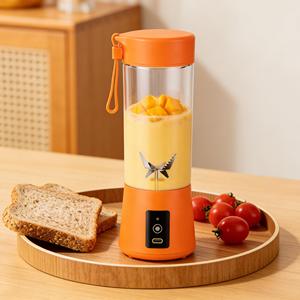 Máquina licuadora de 400ml, mezclador de alimentos USB, fabricante de jugo, 6 cuchillas con botella exprimidora, exprimidor de frutas nuevo - Product Image 3