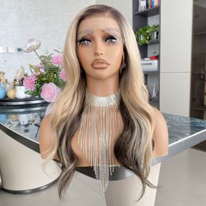 Perruques synthétiques à prix abordable 13x6 Lace Front, résistantes à la chaleur, avec raie au milieu, aspect naturel, pour usage quotidien - Product Image 2