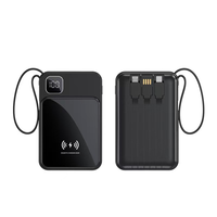 Batterie externe sans fil personnalisée de haute qualité Mini 10000mAh 20000mAh avec chargeur rapide PD 22.5W pour smartphones