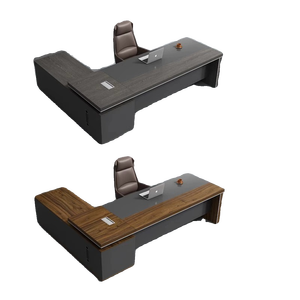 Conjunto de <span class=keywords><strong>Escritorio</strong></span> y Silla Ejecutiva Moderna, Diseño en Forma de <span class=keywords><strong>L</strong></span>, Color <span class=keywords><strong>Blanco</strong></span>, Sin Necesidad de Ensamblaje, Personalizable - Product Image 5