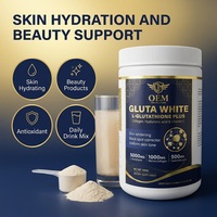 Poudre de boisson au collagène L-Glutathion avec acide hyaluronique et vitamine C 500g – Complément beauté – Fabrication OEM