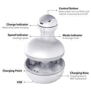 Masajeador de cabeza portátil de mano con máquina de masajeador de cabeza de amasado masaje de cuero cabelludo inalámbrico - Product Image 3