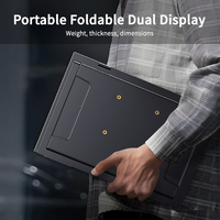 Extensor de Pantalla Dual para Portátil de 15.6 Pulgadas con Panel IPS y Tipo-C Completo para Multitarea