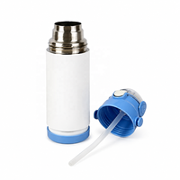 Promotion : Bouteille isotherme personnalisable en acier inoxydable avec paille, vierge pour sublimation, pour le voyage, le sport et l'extérieur, idéale comme cadeau ou pour l'eau.