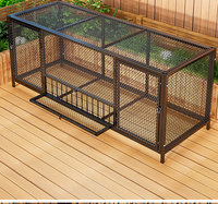 Cage à oiseaux en métal de luxe, grande capacité, facile à nettoyer, belle et durable, adaptée à tous les types d'oiseaux et de perroquets