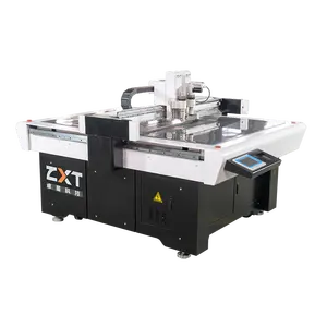 Zxt kỹ thuật số tự động CNC các tông hộp giấy máy cắt kỹ thuật số hộp carton rung dao máy cắt