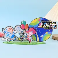Aimants de réfrigérateur en acrylique personnalisés, autocollants de réfrigérateur mignons irréguliers, dessins animés, modèle bidimensionnel B-022