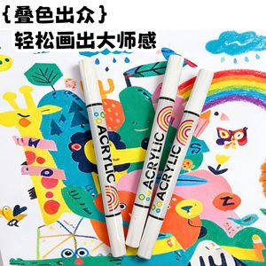 กระเป๋าใส่ปากกาเมจิก XH 48 สี แบบสองหัว สำหรับเด็ก นักเรียน ชุดวาดภาพสร้างสรรค์ - Product Image 3
