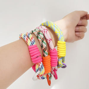 Correa de cordón de nailon para teléfono móvil antipérdida con cordón de pulsera tejido de nailon con parche. - Product Image 4