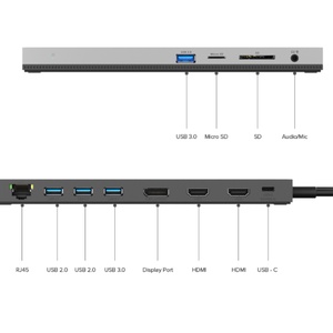 Wavlink <b>USB</b> 3.0 Universal Laptop <b>Docking</b> <b>Station</b> <b>Docking</b> <b>Station</b> WL-UMD08 - Product Image 4