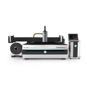 Hongniu cerrado Mesa única cuerpo pesado 3000*1500mm hoja y tubo de metal CNC máquina de corte por láser de fibra Venta caliente 3000W