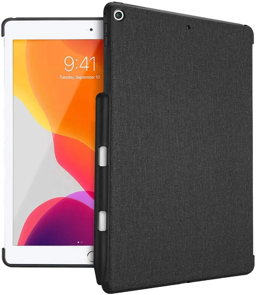 Apple Ipad 10.2 Casing Belakang dengan Tempat Pensil Casing Pelindung Generasi Ke-7 Baru untuk 2019 Pu Dalam Waktu 10 Hari Tas Poli 200 Buah