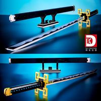 DK1515 Modelo Decorativo de Katana Samurai, 771 Piezas con Funda, Soporte de Exhibición, Juego de Bloques de Construcción Coleccionables para Escritorio, Ensamblaje DIY