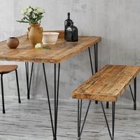 Meuble TV moderne de 18 pouces en U massif en forme de V Support de table décoratif industriel à 3 tiges en épingle à cheveux Pieds de table en fer forgé en métal