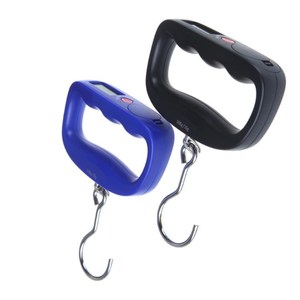 Kleine tragbare digitale 50kg <span class=keywords><strong>hand</strong></span> gehaltene Angelhaken-Hänge waage LCD-Gepäck waage - Product Image 1