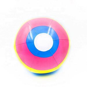Pelota Inflable de 16 Pulgadas con Logotipo Personalizado, Globos Multicolores Holográficos, Pelota de Playa Grande de PVC para Niñas - Product Image 4