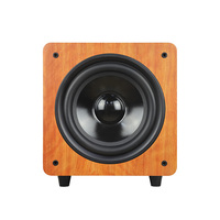 Sonido de audio Buena profundidad Potencia de madera 8 pulgadas 8 "Powered 100W RMS Cine en casa Cine Teatro Bajo Altavoz activo Subwoofer