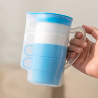 Pabrik langsung mendukung disesuaikan kualitas tinggi portabel musim panas dapur rumah tangga botol air dingin kendi air dengan 4 cangkir