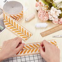 Ruban Jacquard Chevrons National 100% Polyester Écologique pour Bricolage, Couture, Artisanat, Accessoires Vestimentaires et Textile de Maison