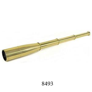 Télescope nautique en laiton de haute qualité Design en métal vieilli avec pochette en cuir Vintage petit télescope décoratif - Product Image 3