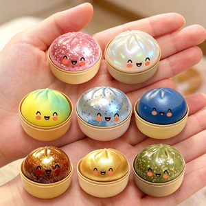 ของเล่นบีบกวนรูปซาลาเปาเคลือบกลิตเตอร์น่ารัก บีบแล้วคืนรูปช้าๆ บรรเทาความเครียด สำหรับเด็กและผู้ใหญ่ ของเล่นบีบคลายกังวล - Product Image 6