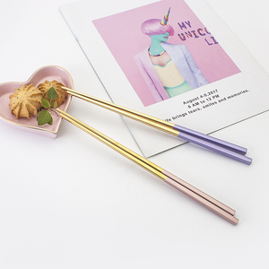 <span class=keywords><strong>Palillos</strong></span> Chinos <span class=keywords><strong>de</strong></span> <span class=keywords><strong>Acero</strong></span> Inoxidable Reutilizables para Restaurante, con Logotipo Personalizado, Ecológicos, Estilo Japonés para Sushi - Product Image 3