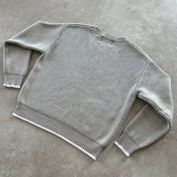 Maßgefertigte OEM & ODM Herren-Pullover mit Stickerei, Lässige Strickwaren, Winter-Strickpullover für Männer