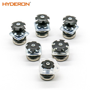 Hyderon Adjustable Furniture Foot Pad Square Tube Micro Adjustment <b>Metal</b> Leg Protection Pad - Product Image 4