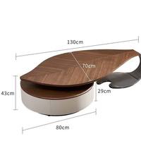 Ensemble table basse et meuble TV moderne de luxe de haute qualité, idéal pour les petits appartements