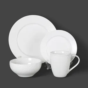 定制设计餐盘陶瓷餐具瓷器餐具套装素白盘套装