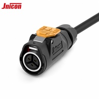 Connecteur circulaire étanche MJ16 en métal à verrouillage rapide IP67 2~8 broches 3A 5A 10A Prise d'alimentation et de signal aviation pour BMS Stockage d'énergie