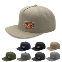 Gorra Heycap Fabricada en China, Unisex, de Lana y Acrílico, Hecha a Mano, con Logotipo Bordado Personalizado, Negra, Orgánica, con Cierre a Presión y Parte Superior Plana, con Estampado